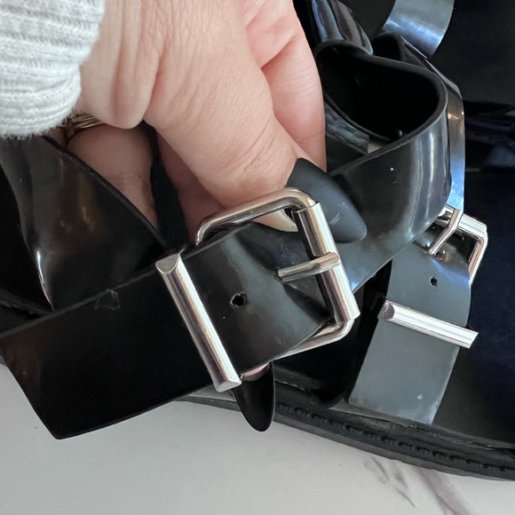 ASOS Black Buckle Sandals - Picture 11 of 12